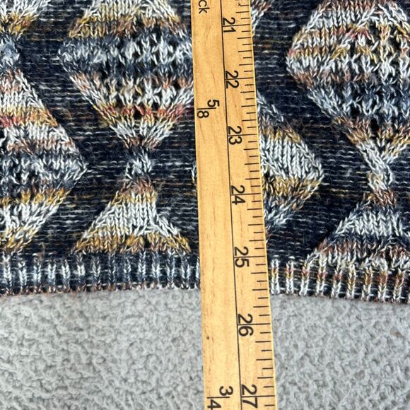 Soft Surrounding Cardigan Sweater Women PXL Gray Brown Wool Blend Open Front - Picture 12 of 12